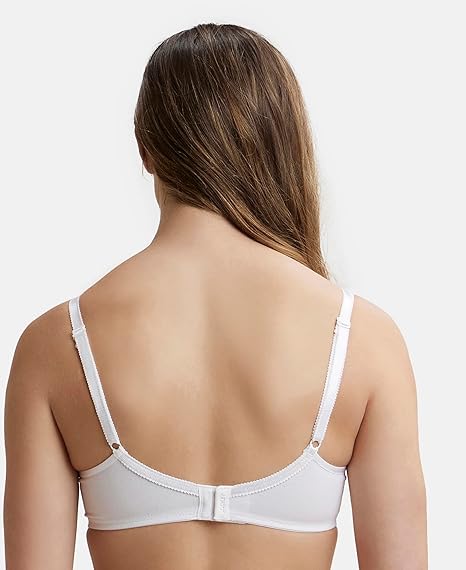 Jockey 1242 Women’s Wirefree Cotton Bra – Medium Coverage Cross-Over Everyday Fit
